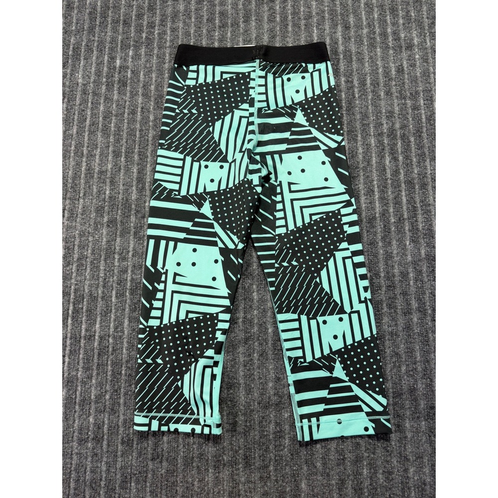 Nike Pro Leggings Women Small Cropped Athleisure Activewear‎ Sporty - Picture 3 of 4
